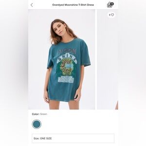 Oversized moonshine t shirt dress